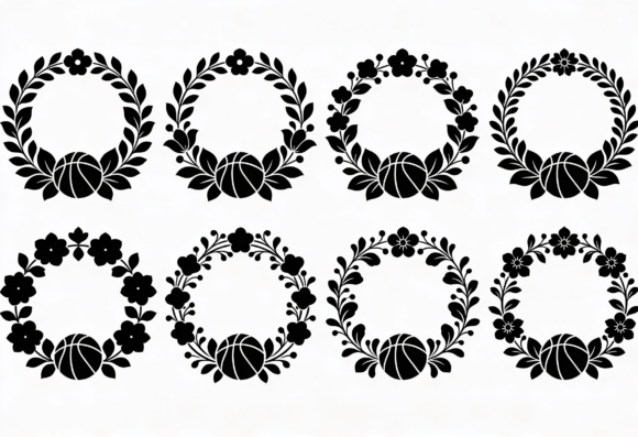 Basketball Wreath SVG Bundle Floral Review