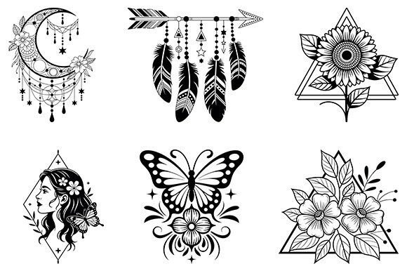 Boho Svg,boho Floral Bundle Review