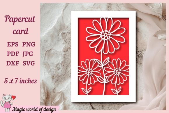 Daisies A5 Floral Greeting Card Svg Review