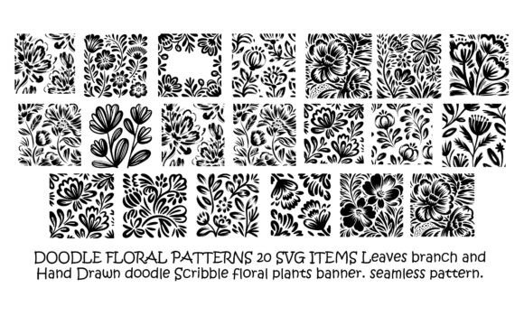 DOODLE FLORAL PATTERNS 20 SVG Review