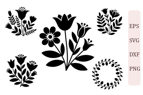 Floral Bundle Wreath SVG PNG Set Review