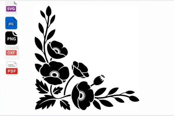 Floral Corner Accent SVG Cut File: A Designer's Review