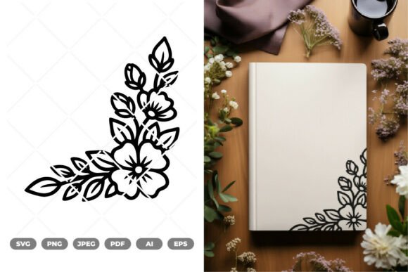 Floral Corner Decoration SVG Clipart Review