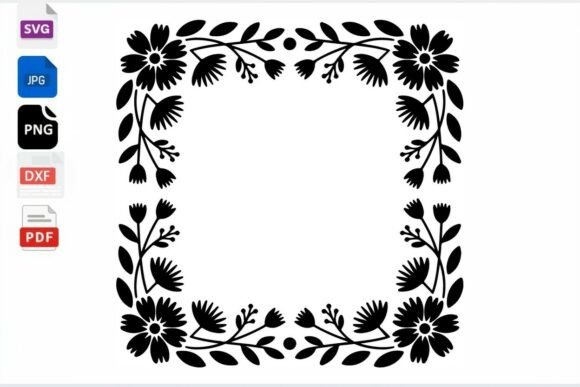 Floral Corner Frame SVG Cut File Review