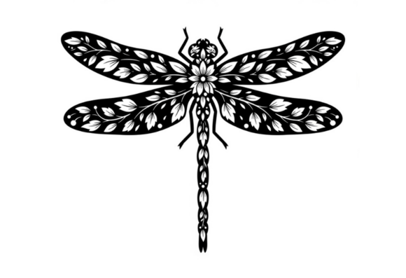 Floral Dragonfly Silhouette SVG Cut File Review