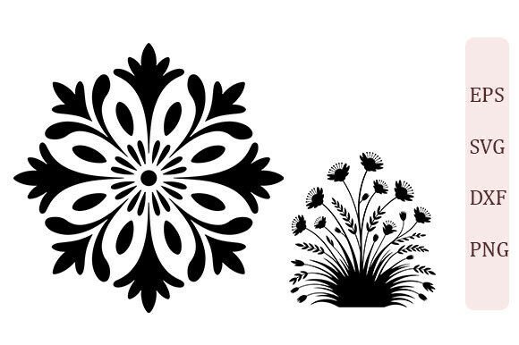 Floral Mandala Meadow SVG PNG Set Review
