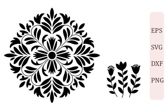 Floral Mandala Stems SVG PNG Set Review