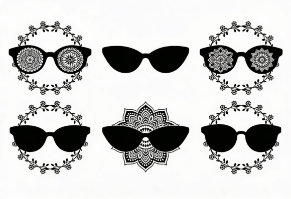 Floral Mandala Sunglasses SVG Cut File Review