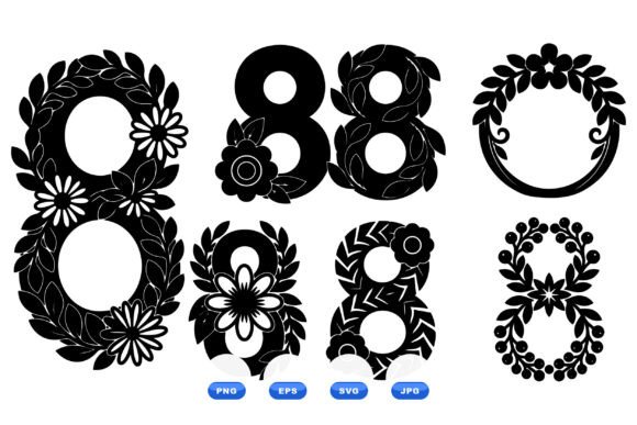 Floral Number Eight SVG Set: A Designer's Real-World Review