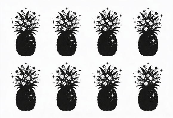 Floral Pineapple Silhouette SVG Cut File Review