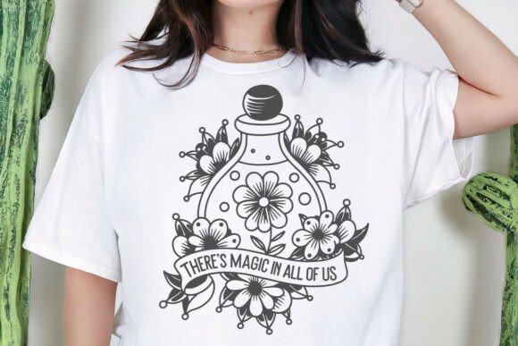 Floral Potion Bottle SVG, Inspirational: A Designer's Stitch Test