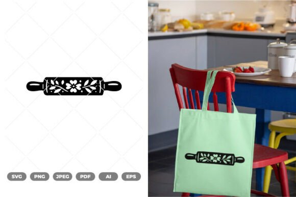 Floral Rolling Pin SVG Clipart Review