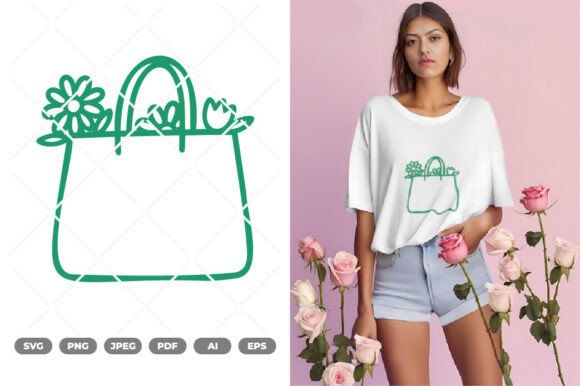 Floral Shopping Bag SVG Clipart: Real Embroidery Review