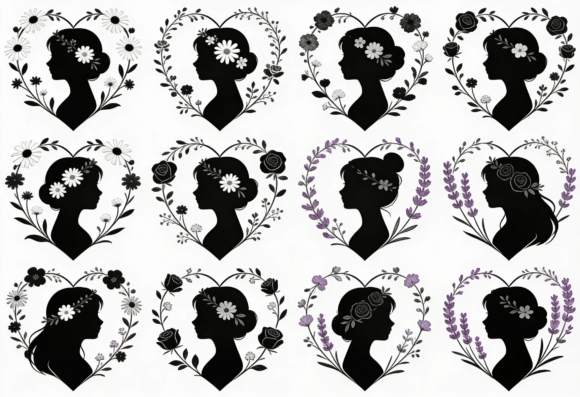Floral Silhouette Heart SVG Bundle Review