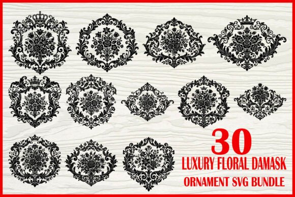 Luxury Floral Damask Ornament SVG Bundle Review