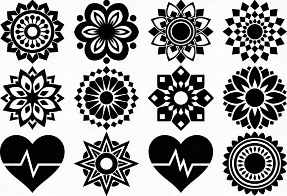 Mandala Heart SVG Bundle Floral Review