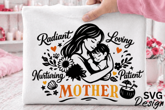 Retro Vintage Floral Mother s Day SVG