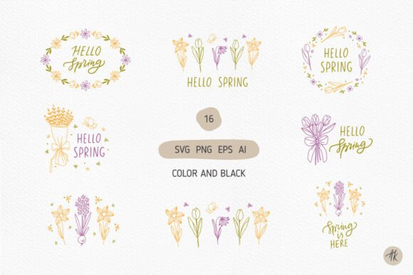 Spring SVG Bundle, Floral Frame PNG File Review
